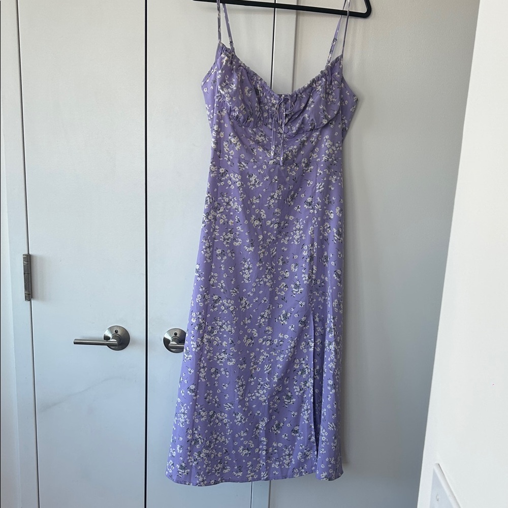 SHEIN Purple Floral Dress